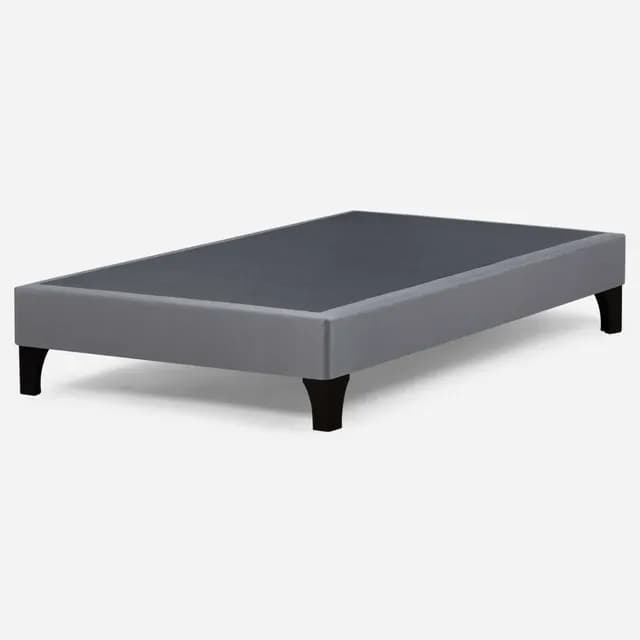 Base Cama Europea Rosen 1,5 Plazas 105 X 200 Cm Gris
