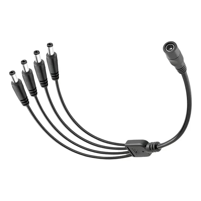 Cable Splitter Dc 5.5x2.5mm / 1x4 Salidas /cctv Para Camaras