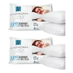 Pack 4 Almohadas Cannon Af 50x70 Blanco