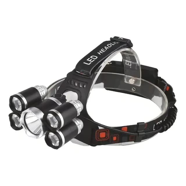 Linterna Led Cintillo Cabeza Led T6 Cree Recargable /l009 Linterna Negro Luz Blanco