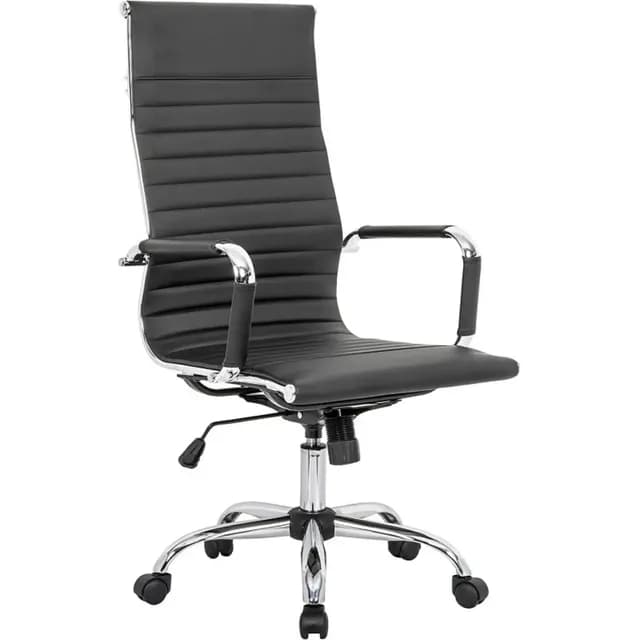 Silla De Oficina Lumax Modelo Taddy Negra Color Negro