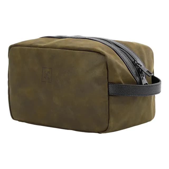 Neceser Hombre Ibiza Textil Efecto Cuero Bolso-nec01 Cafe Cafe