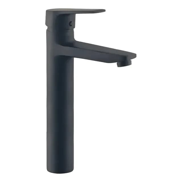 Llave Monomando Lavatorio Alto Notte Color Negro Mate