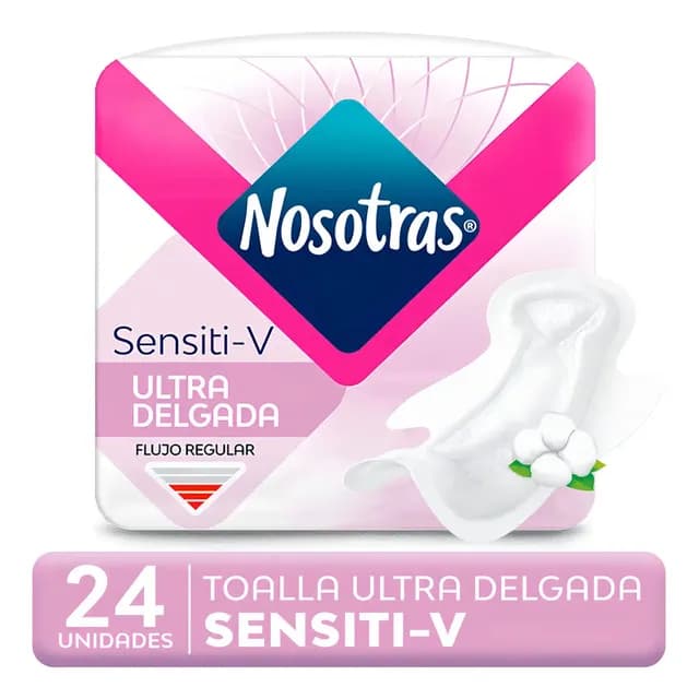 Toalla Higienica Nosotras Ultra Invisible Sensiti-v 24 Un