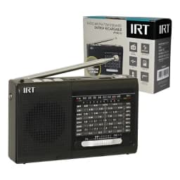 Radio Irt Am/fm/sw/usb/msd 9 Bandas Recargable Negra
