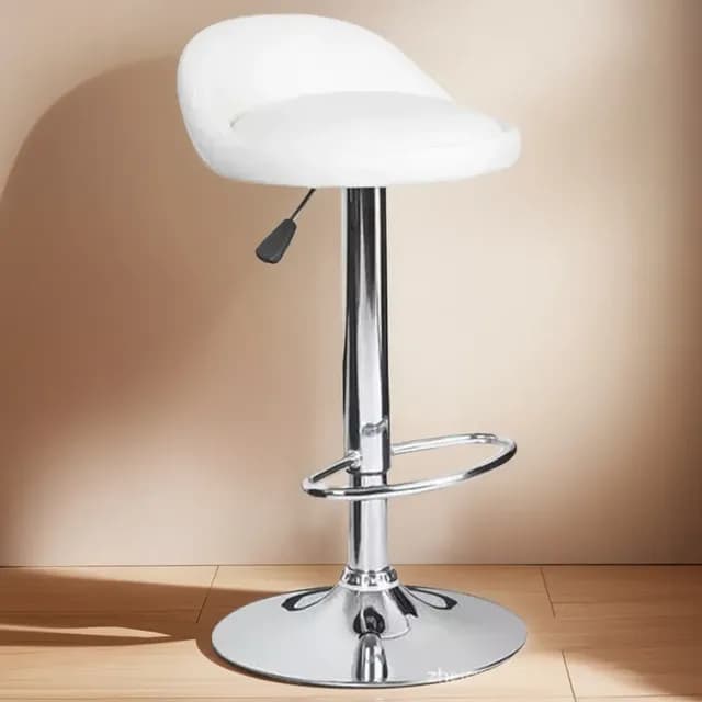 Taburete Silla Piso De Bar Color Blanco De 80cm