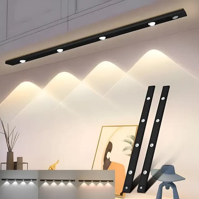 ! 2pack 50cm Luz De Led Closet Usb Con Sensor Movimiento