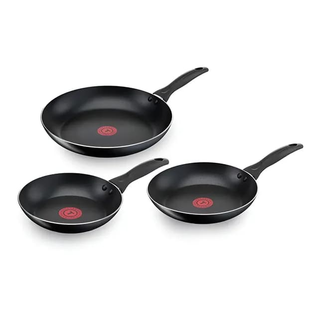 Set Sartenes 20/24/26cm Easy Cook Tefal Negro