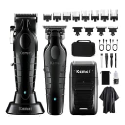 Kit Cortadora Profesional Kemei S9 Km-2296 + Km2299 +km 1102