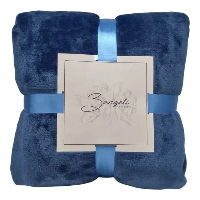 Frazada Polar Fleece Termica - 2 Plazas - 3angeli Color Navy