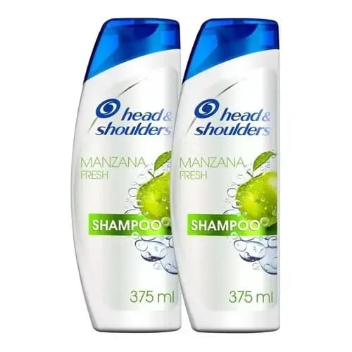 Pack 2 Shampoo Head & Shoulders Manzana Fresh 375 Ml 