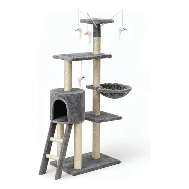 Rascador Para Gatos Con Hamaca 135x55x36