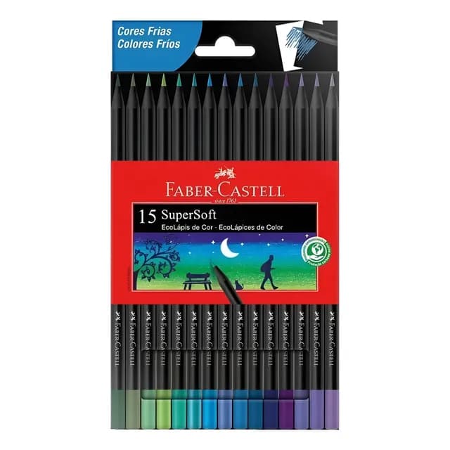 Lapices Faber Castell Supersoft Colores Frios X15
