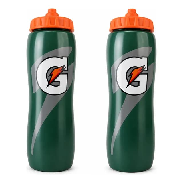 Pack 2 Botellas Deportiva De Agua Gatorade Verde 947ml
