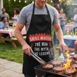 Delantal Divertido  Rey Master De La Parrilla King Master