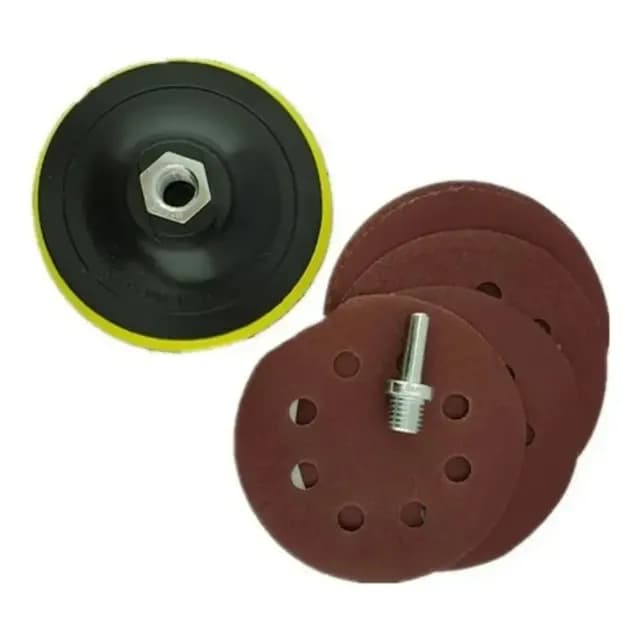 Kit Accesorios Para Pulir 180mm 7 Pulgadas Con Adaptador Tmk