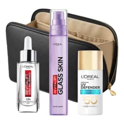 Kit L'oreal Paris Rutina Skincare Glass Skin + Neceser