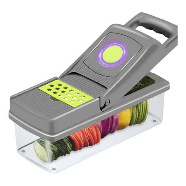Set Picador Cortador De Verduras Y Frutas 14 En 1 Rallador