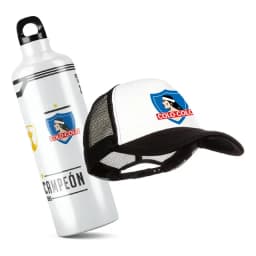 Pack Deportivo Colo Colo: Jockey Ajustable + Botella 600ml