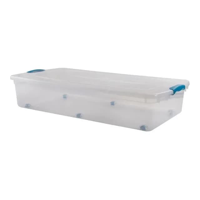 Caja Organizadora Bajo Cama 36 Litros Transparente