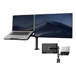 Soporte Brazo Doble Para Monitor Notebook Linkon Escritorio