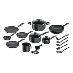 Bateria De Cocina 26 Piezas Supercook Negro Tefal Negro