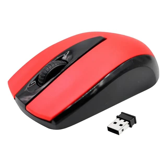 Mouse Inalambrico Optico 1200 Dpi Color Rojo - Ps