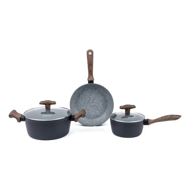 Bateria De Cocina Antiadherente Oregon 5 Piezas Simplit