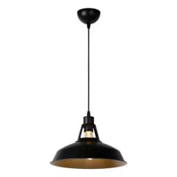 Lampara Colgante Brassy Negro 1xe27