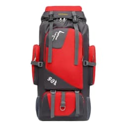 Mochila Impermeable Norplat 90l Para Camping Trekking Viajes Color Rojo Diseno de la tela Lisa