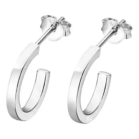 Aros Lp3203-4/1 Lotus Silver Mujer Hoops