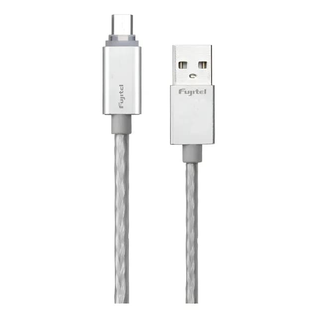 Cable De Datos Micro Usb Con Led Indicadora De Carga Fujitel