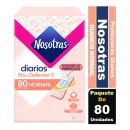 Protectores Nosotras Diarios Pro-defense V Normal 80 Un