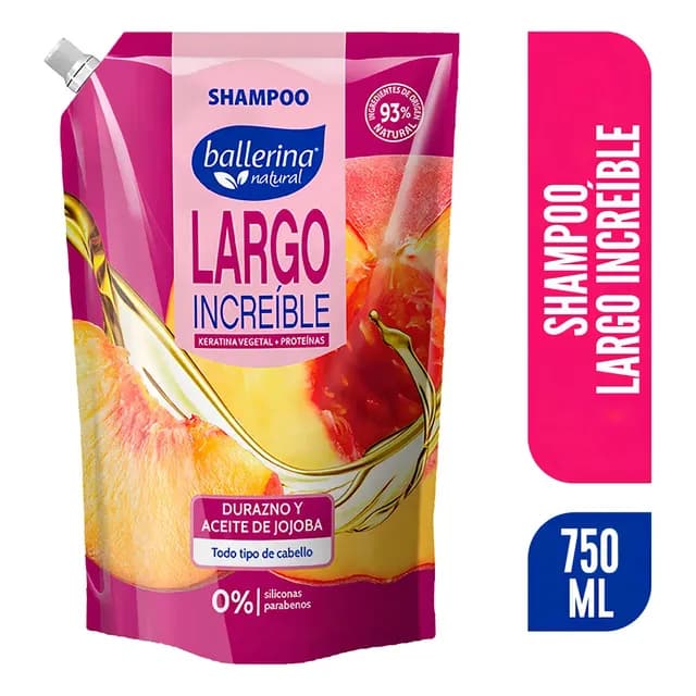Ballerina Shampoo Largo Increible Dp 750 Ml