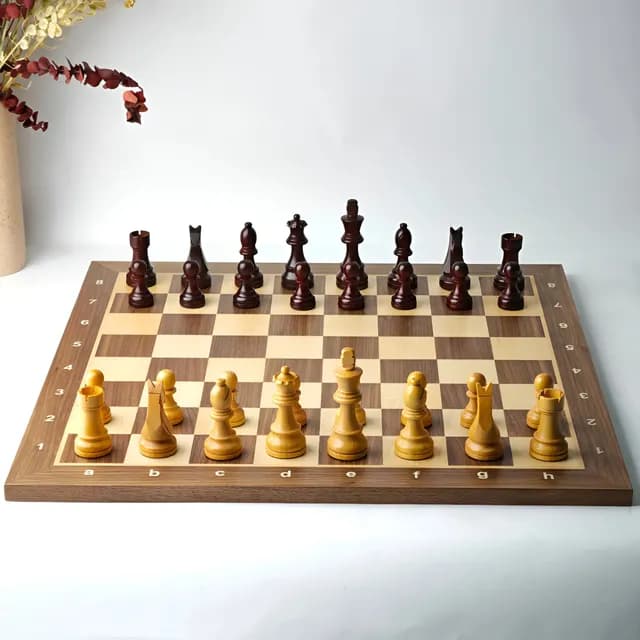 Ajedrez De Madera Set Jugador De Torneo 2.0 Nogal