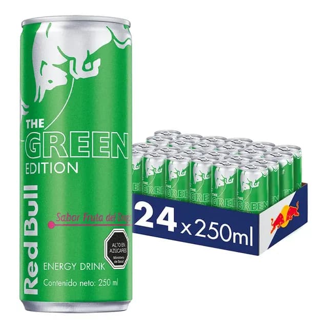 Red Bull Bebida Energetica Pack 24 Latas Fruta del Dragon 250Ml