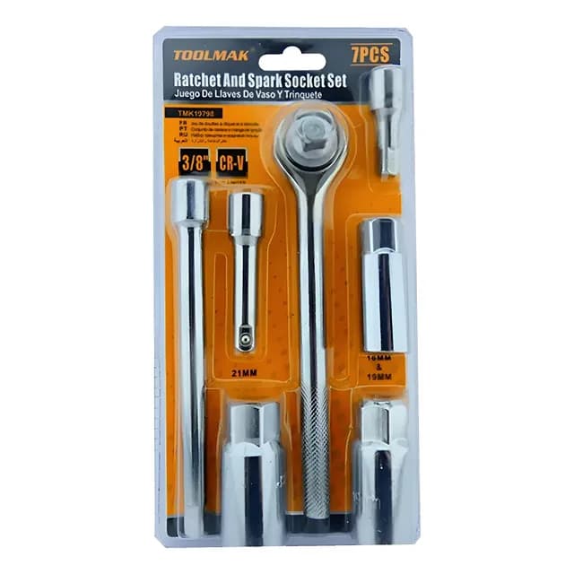 Kit Set Juego Dados Chicharra 3/8 7 Piezas Tmk19798