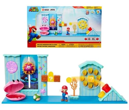 Playset Deluxe Super Mario Bajo el Agua