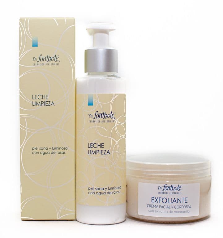 Leche de limpieza y exfoliante kit