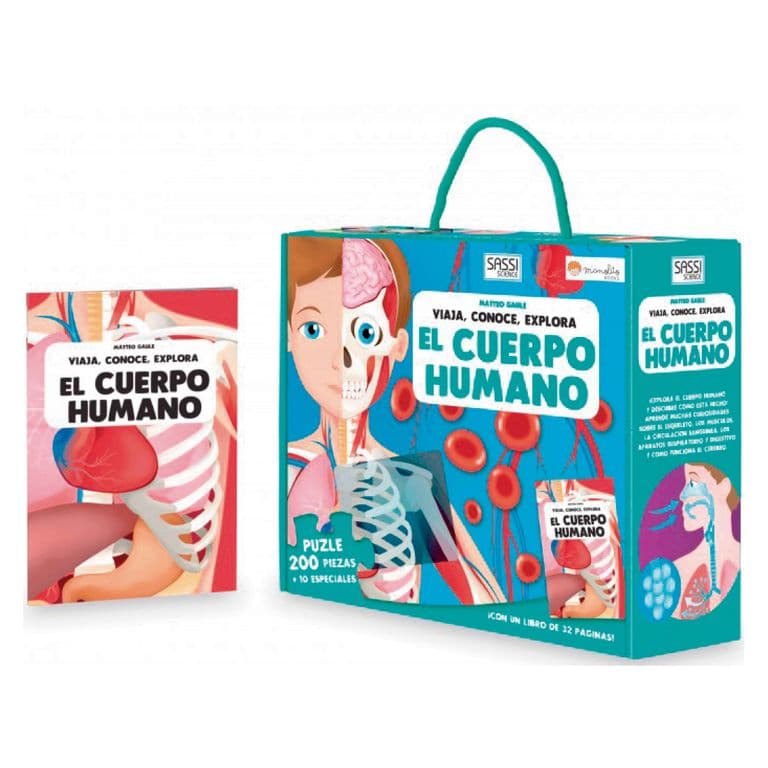 Libro Y Puzzle Cuerpo Humano