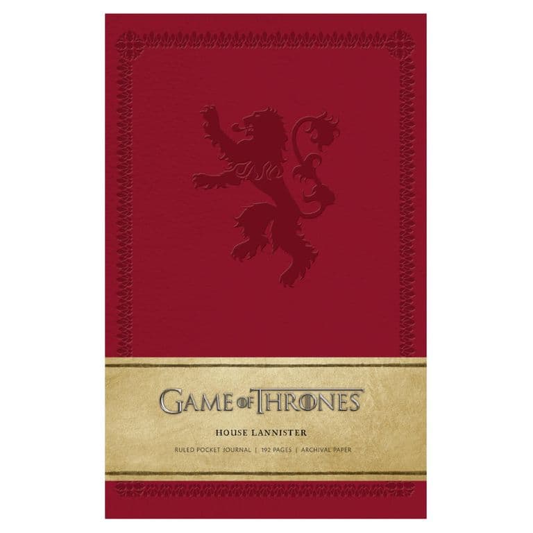 Game Of Thrones House Lannister Libreta Lujo T.dura Bolsillo