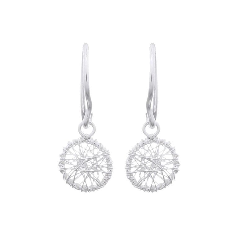 Aros Aritos Mini Alambrismo Plata 925 Plateado TALLA UNICA
