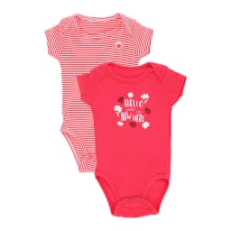 Body manga corta pack x 2 mt4746 Rojo 6-9 MESES