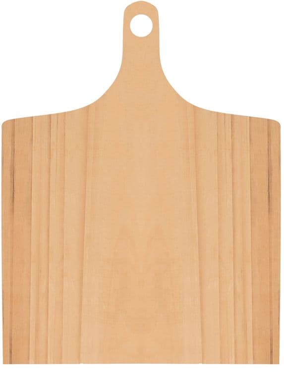 Tabla de Madera para Picar Alimentos 25x50 cm Hecho a Mano Maxima Design