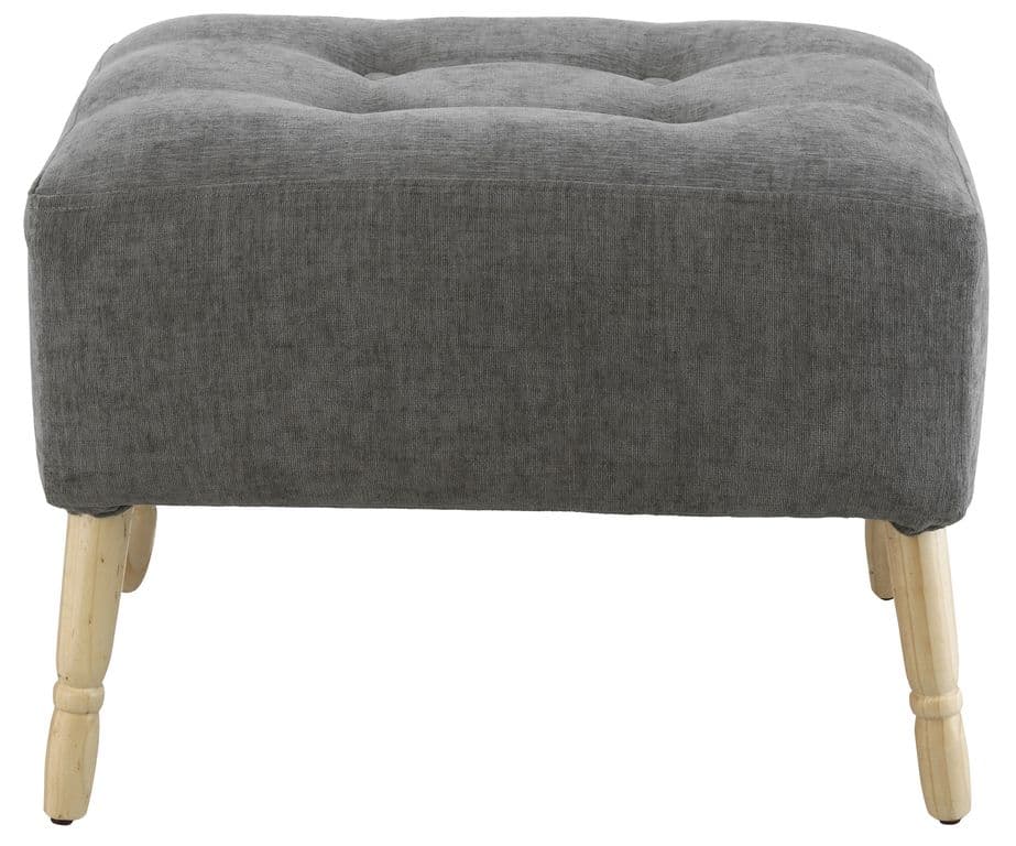 Pouf Petrum Nancy Gris Claro Altea 62x42x42 cm Maxima Design