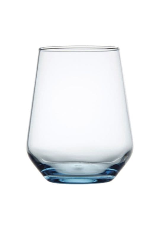 Set de 12 vasos vidrio bajo 425ml blue