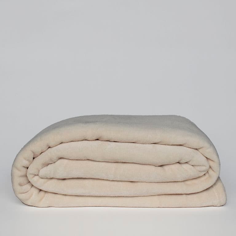 Frazada 2 plazas polar microfibra 280 gr/M2, color Camel