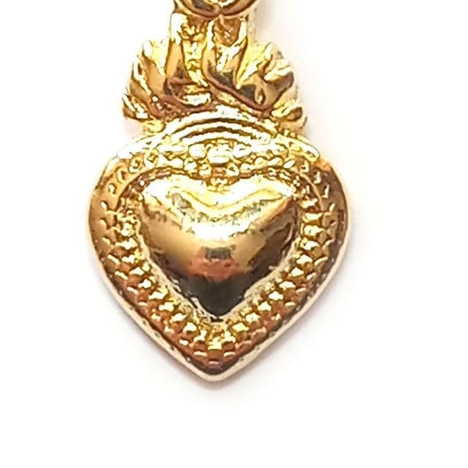 Colgante Corazon Detente Enchapado Oro 18K Dorado TALLA UNICA