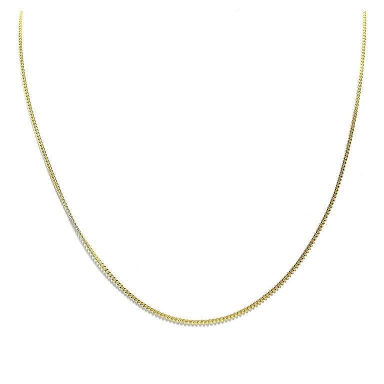Cadena Grumet 60cm Enchapado Oro 18K Dorado TALLA UNICA