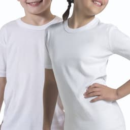 Camiseta manga corta algodon pack 2 Blanco 14